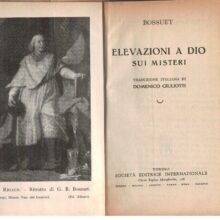 Bossuet(Traduzione di D.Giuliotti)-Elevazioni a Dio sui misteri Gallery Image 2