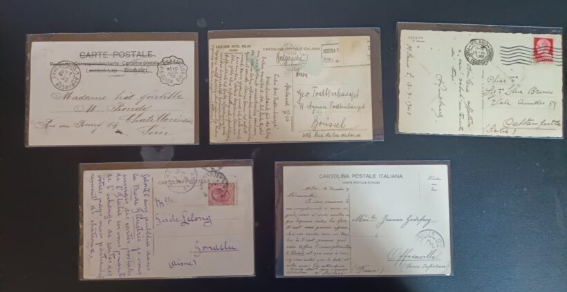 Lotto 10 cartoline Milano tutte viaggiate e formato piccolo