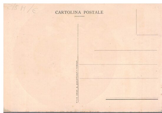 Cartolina pubblicitaria Saponerie fratelli De-Bernardi. Saponi p