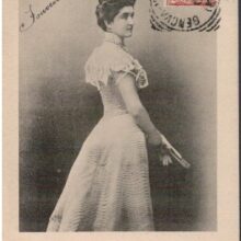 S.M. Elena regina d'Italia. Viaggiata 1908