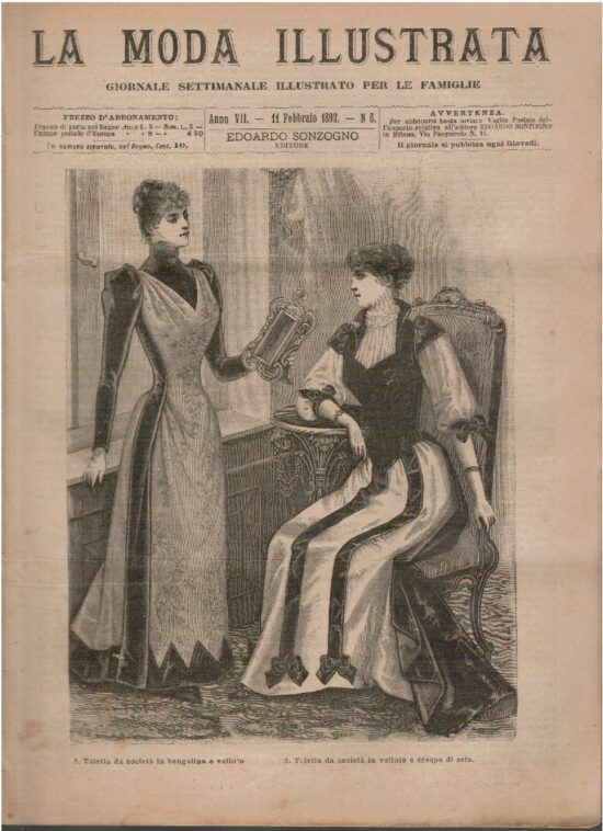 La moda illustrata. Giornale settimanale illustrato per le famig