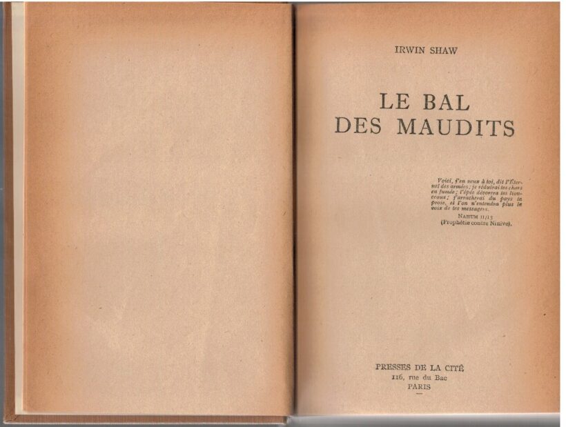 Le bal des maudits