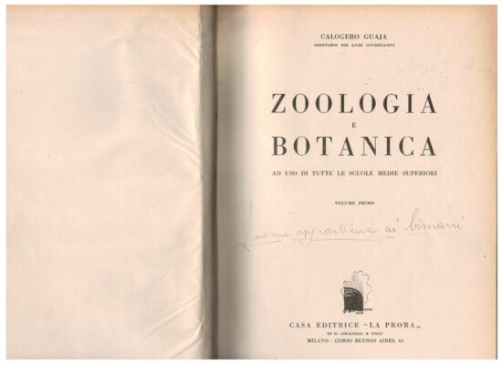 Zoologia e botanica