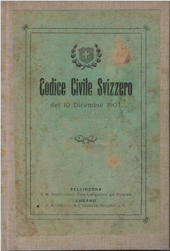 Codice civile Svizzero del 10 dicembre 1907