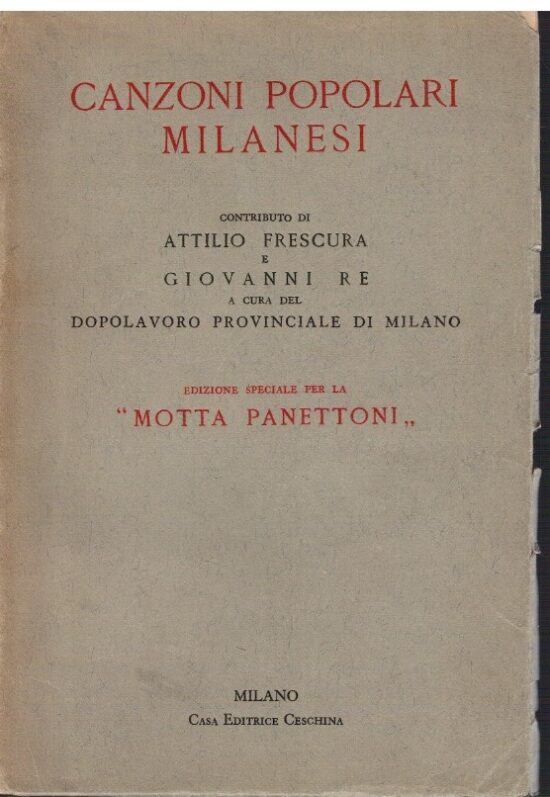 Canzoni popolari milanesi