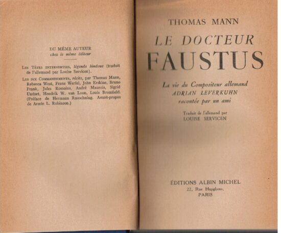 Le docteur Faustus
