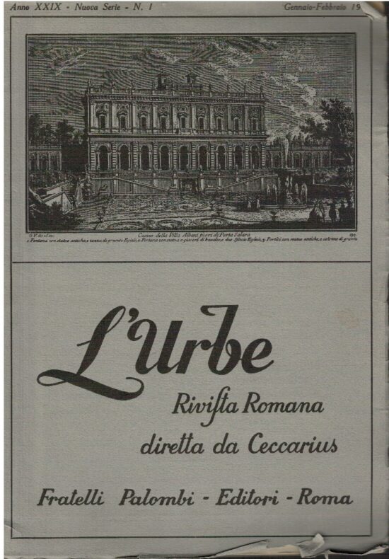 L'Urbe. Rivista romana diretta da Ceccarius