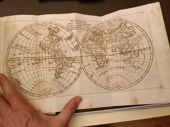 Carte geografiche del dizionario geografico portatile ristampato