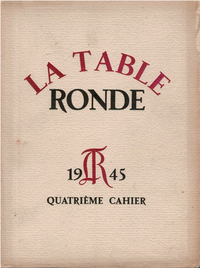 La Table Ronde La Table Ronde. Quatrième cahier