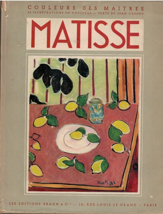 Coleurs des maitres. Matisse