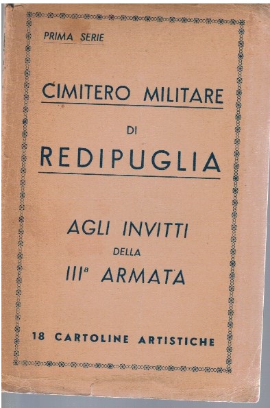 Cimitero Militare di Redipuglia. Agli Invitti della III. 18 cartoline artistic
