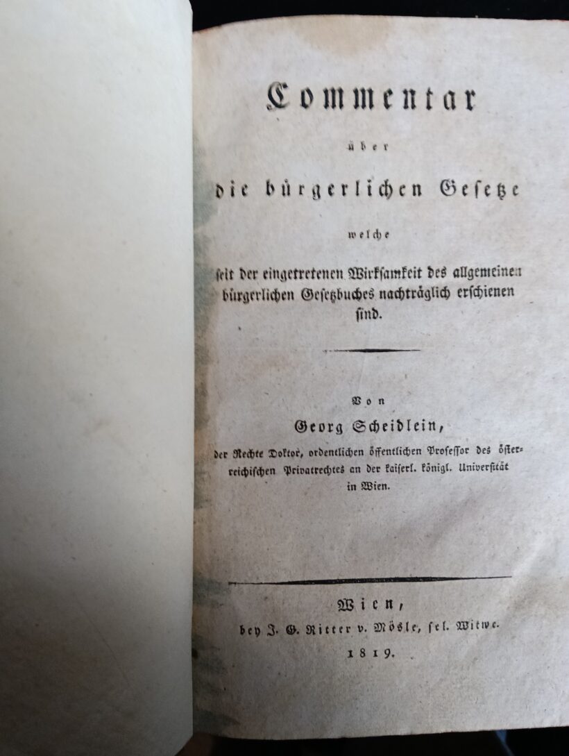 Commentar über die bürgerlichen Gesetze - unito con - Kurze Darstellung der po