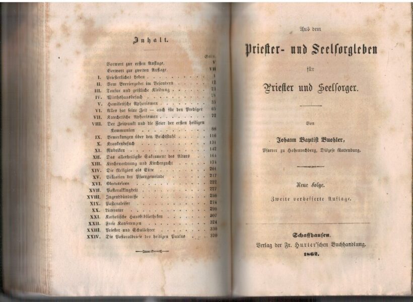Aus dem Priester- und Seelsorgleben für Priester und Seelsorger - Johann Bapti