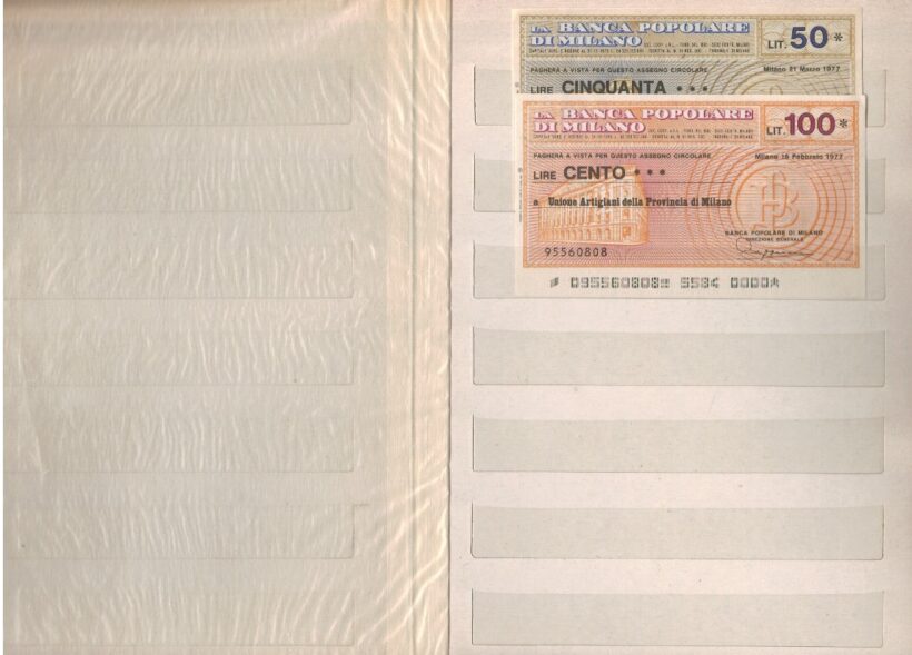 Album di miniassegni anni 70 - AA.VV