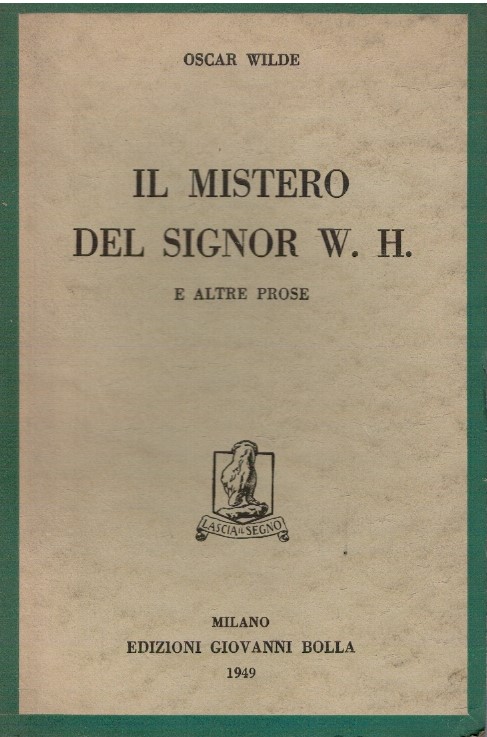 Il mistero del Signor W.H. - Oscar Wilde