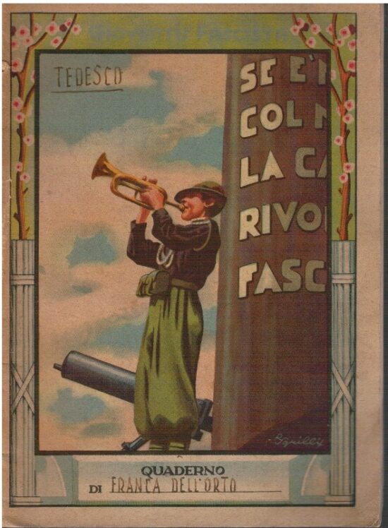 Quaderno balilla - Gioventu' fascista - Tedesco - AA.VV