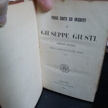 Versi editi ed inediti di Giuseppe Giusti - Giuseppe Giusti