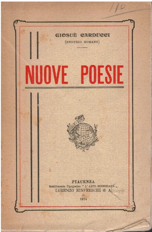 Nuove poesie (enotrio romano) - Giosuè Carducci