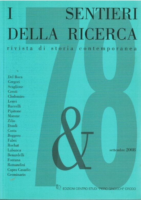I sentieri della ricerca rivista di storia contemporanea - AA.VV