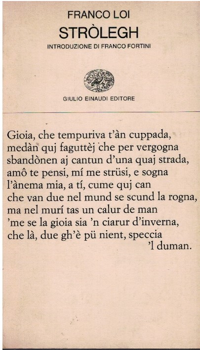 Stròlegh - Franco loi