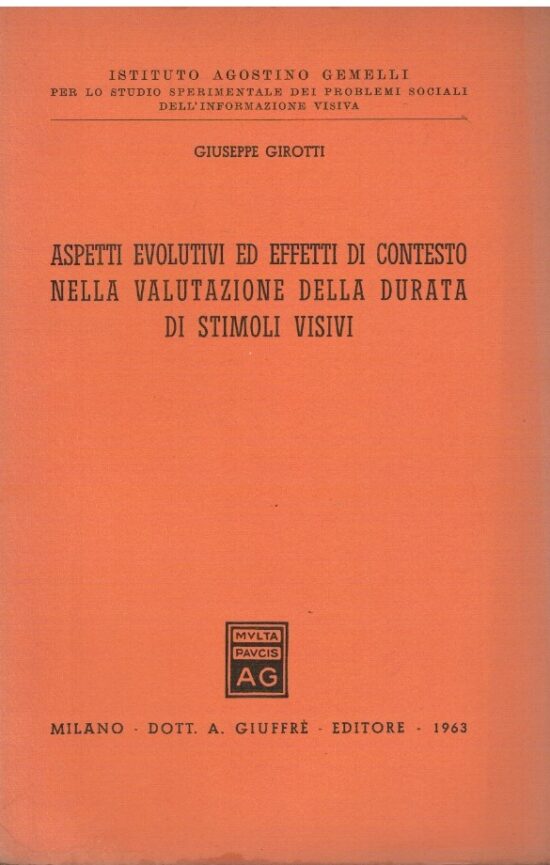 Aspetti evolutivi ed effetti di contesto nella valutazione della durata di sti