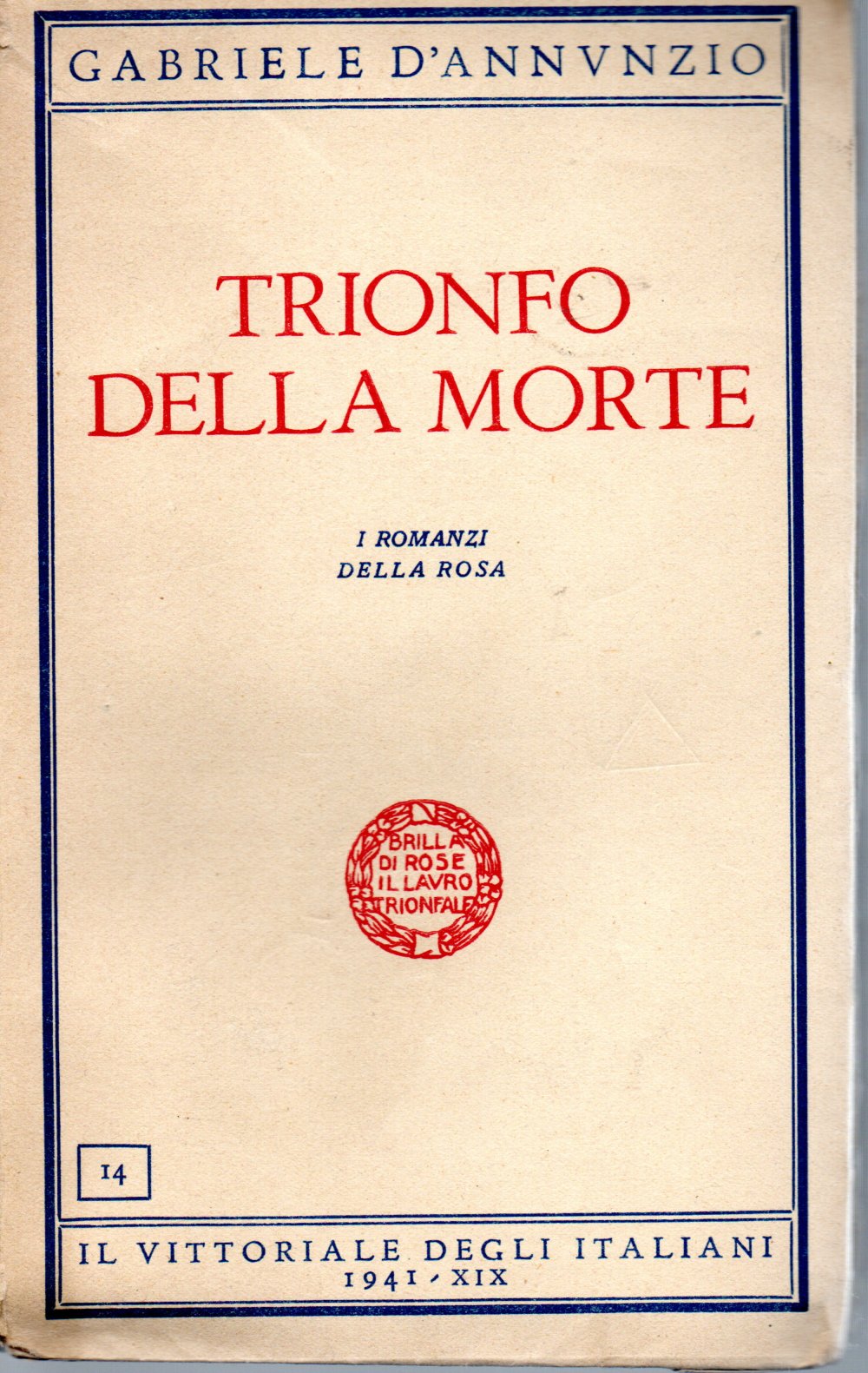Trionfo della morte - Gabriele D'annunzio