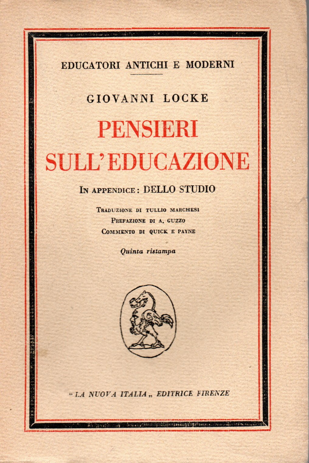 Pensieri sull'educazione - Giovanni Locke