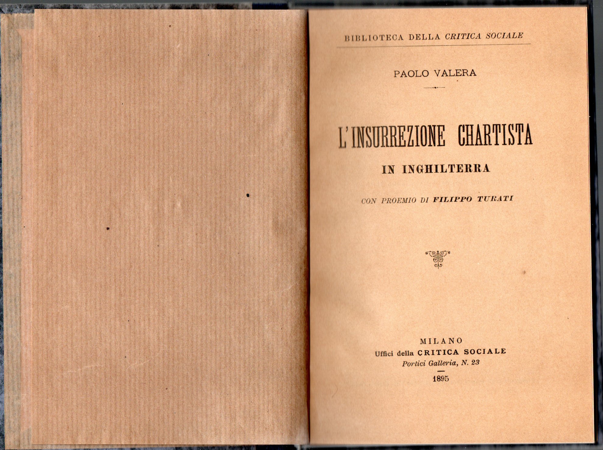 L'insurrezione chartista in Inghilterra L'insurrezione chartista in Inghilterra. Con proemio di Filippo Turati - Paolo