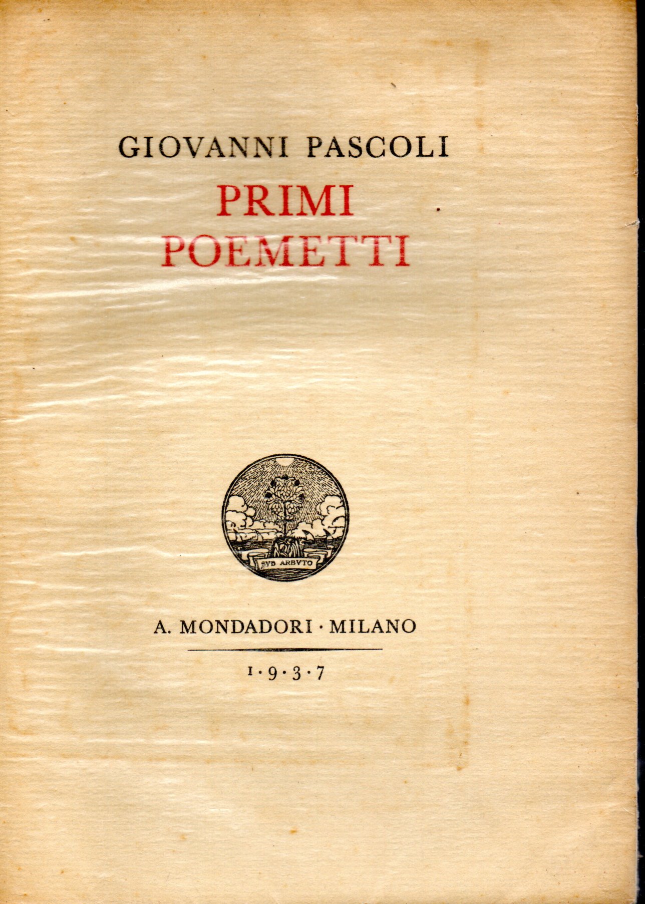 Primi poemetti - Giovanni Pascoli