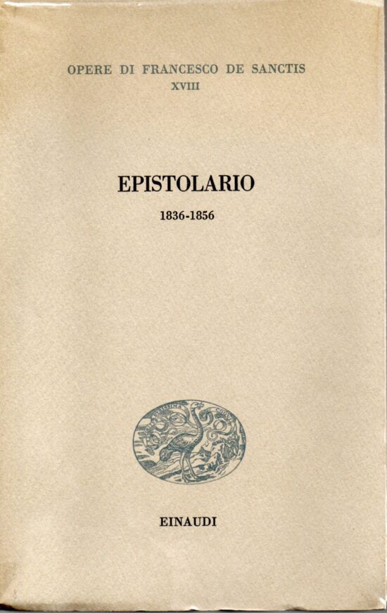 Epistolario 1836-1856 - Francesco De Sanctis