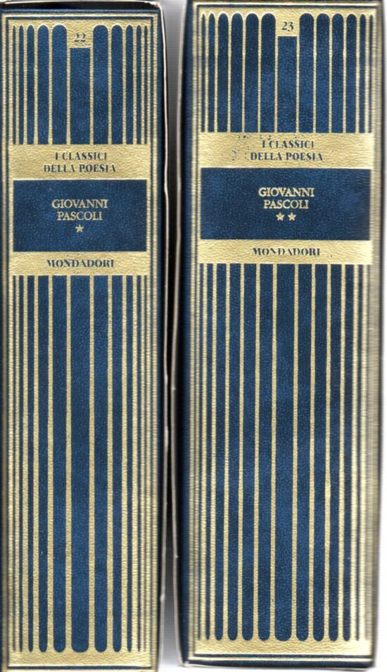 Giovanni Pascoli Poesie e prose scelte 2 volumi - Cesare Garboli (Progetto edi