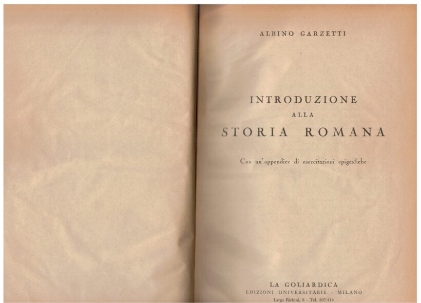 Introduzione alla storia romana con un'appendice di esercitazion
