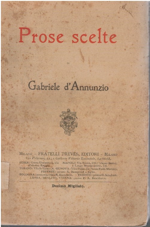 Prose scelte - Gabriele D'Annunzio