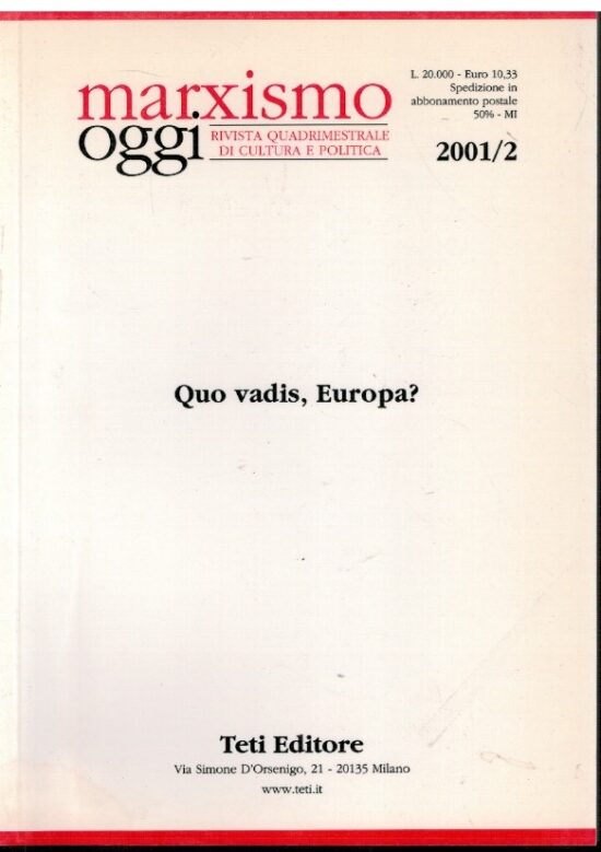 Quo vadis, Europa? - AA.VV