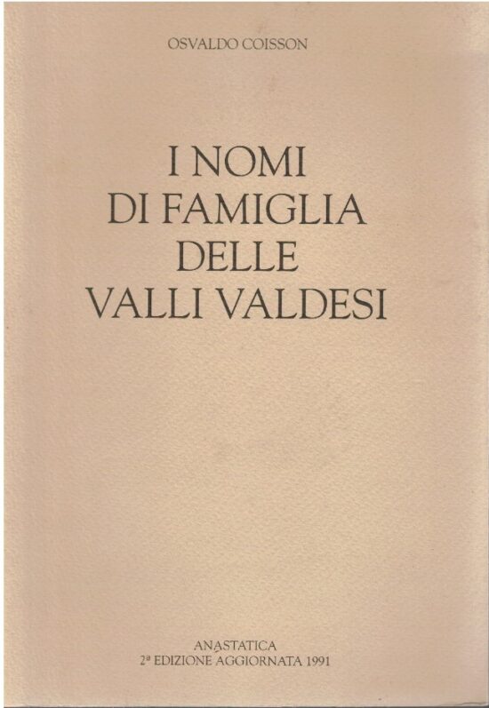 I nomi delle famiglie delle Valli Valdesi