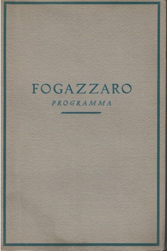 Fogazzaro programma